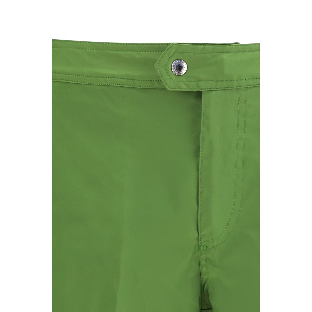 Bicolor Polyester Swim Shorts