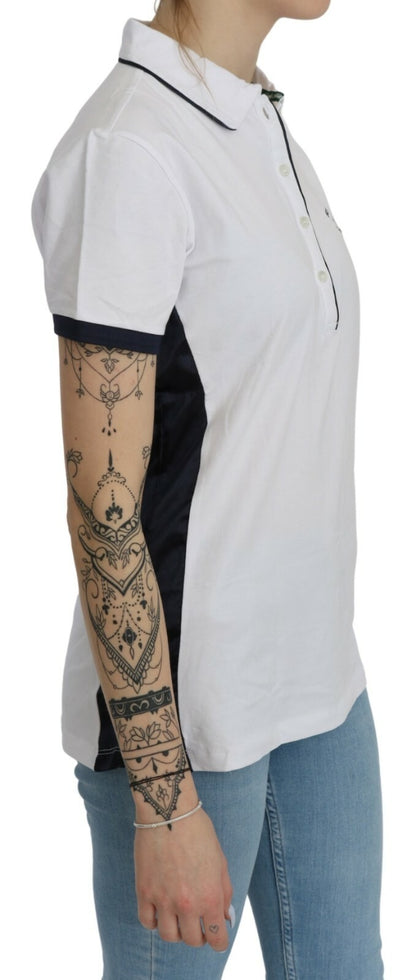 Cotton White Collared Short Sleeve Top