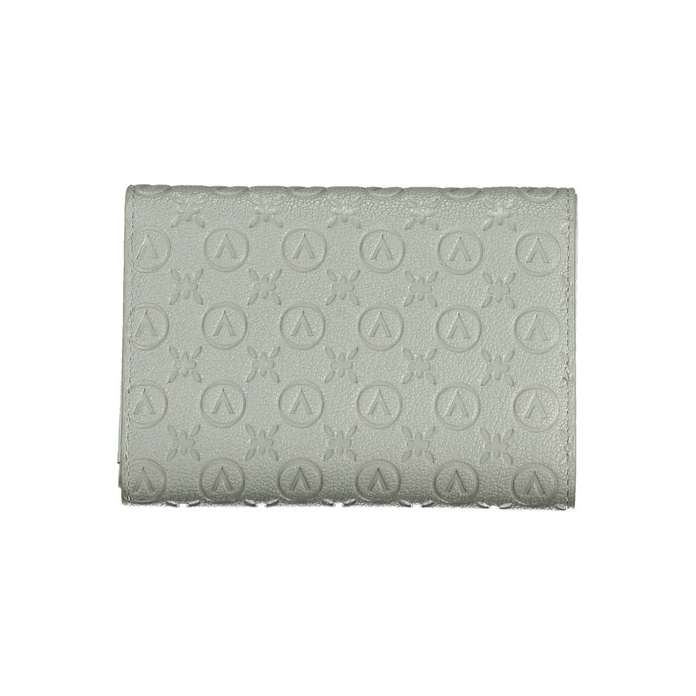 Gray Polyurethane Women's Wallet