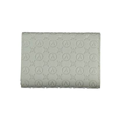 Gray Polyurethane Women's Wallet