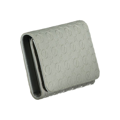 Gray Polyurethane Women's Wallet