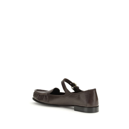 Brown Calf Leather Bos Taurus Slip-On Loafers