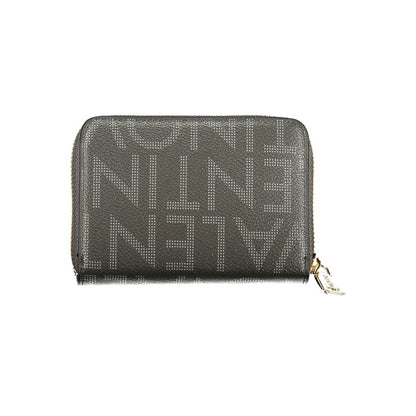 Black Polyurethane Women's Wallet