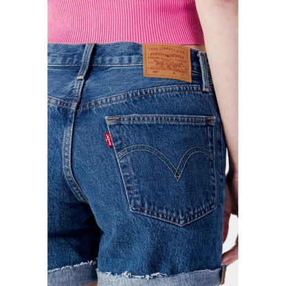 Blue Cotton Shorts