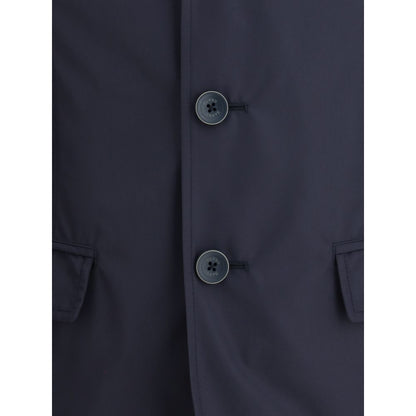 Blue Polyester Jacket