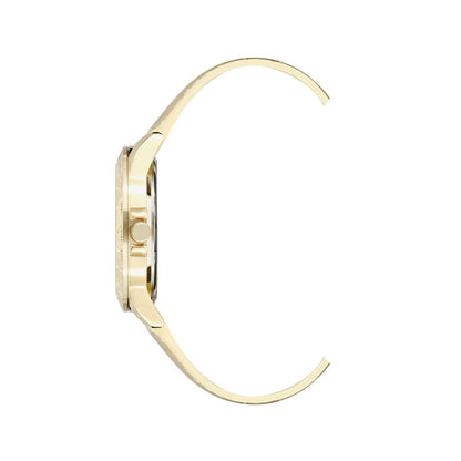 Gold Plastic Dress Watch