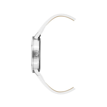 White Plastic Dress Watch