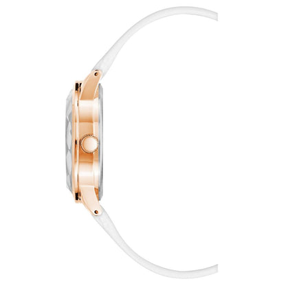 White Plastic Dress Watch