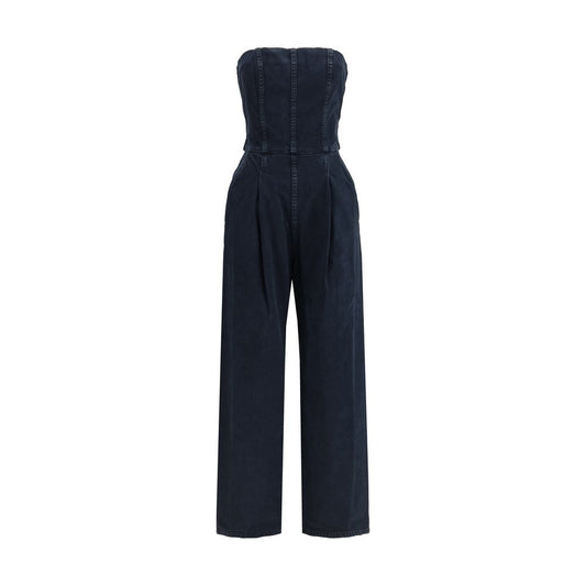 Blue Cotton Jumpsuit