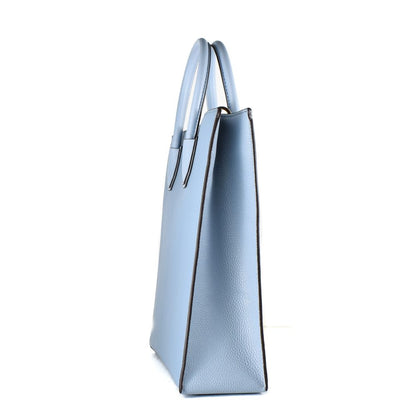 Blue Leather Handbag