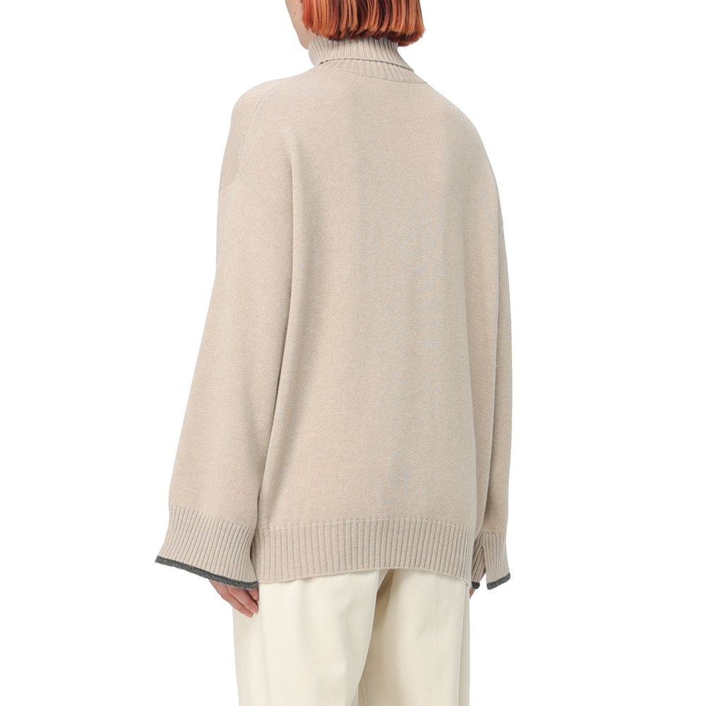 Beige Cashmere Sweater