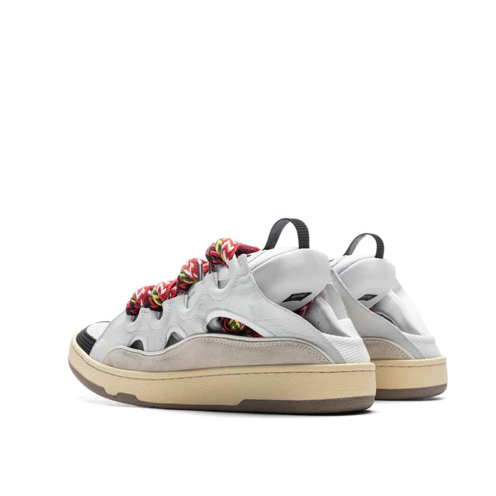 White Calfskin Chunky Sneakers