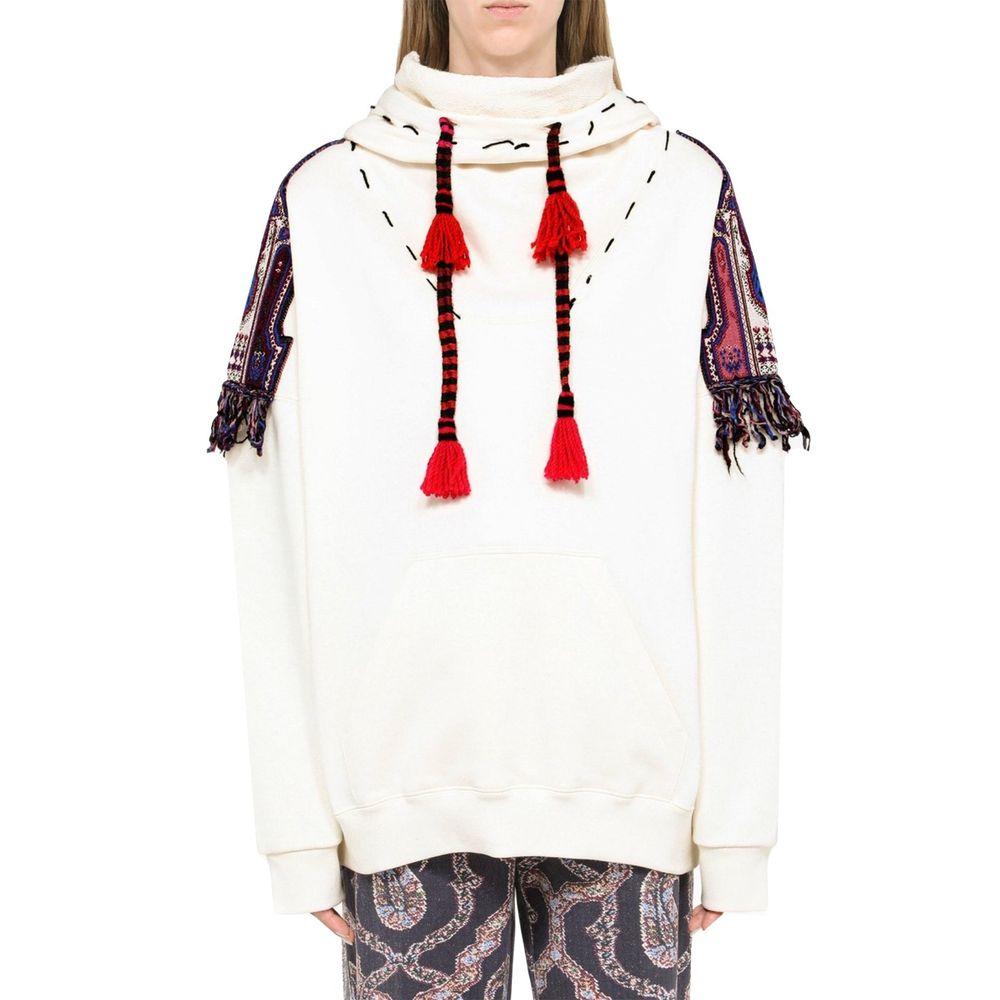 White Cotton Sweatshirt