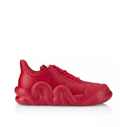 Multicolor Calfskin Chunky Sneakers