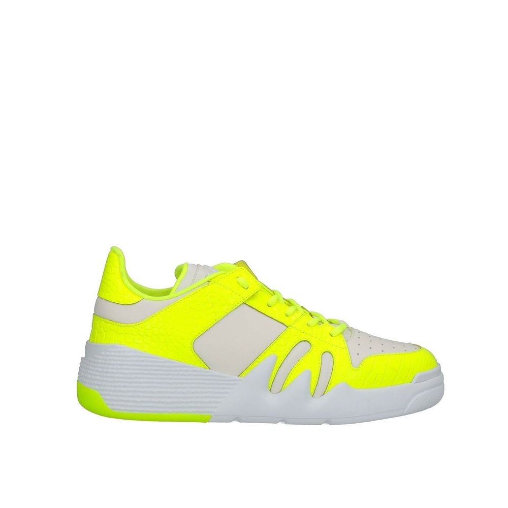 White Calfskin Low Top Sneakers