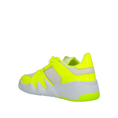 White Calfskin Low Top Sneakers