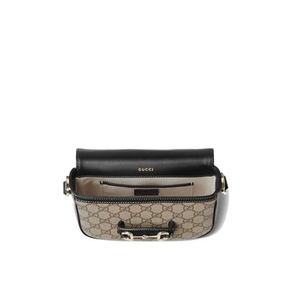 Beige Fabric Shoulder Bag