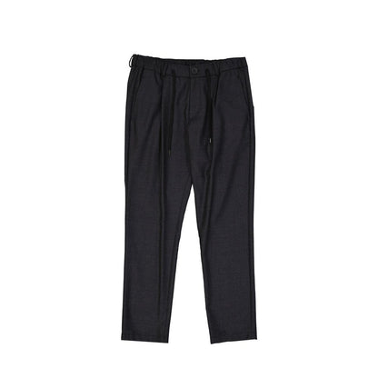 Gray Wool Casual Pants