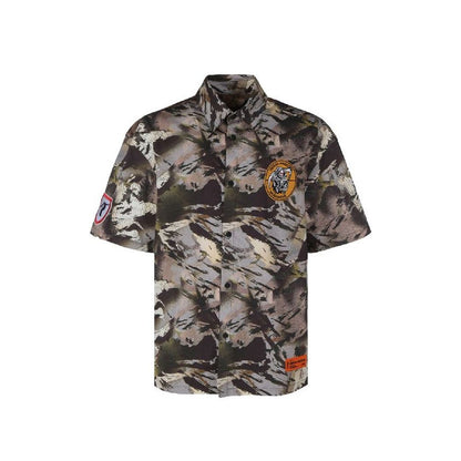 Bicolor Cotton Pattern Shirt