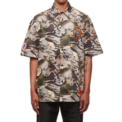 Bicolor Cotton Pattern Shirt