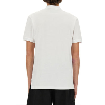 White Cotton Polo Shirt