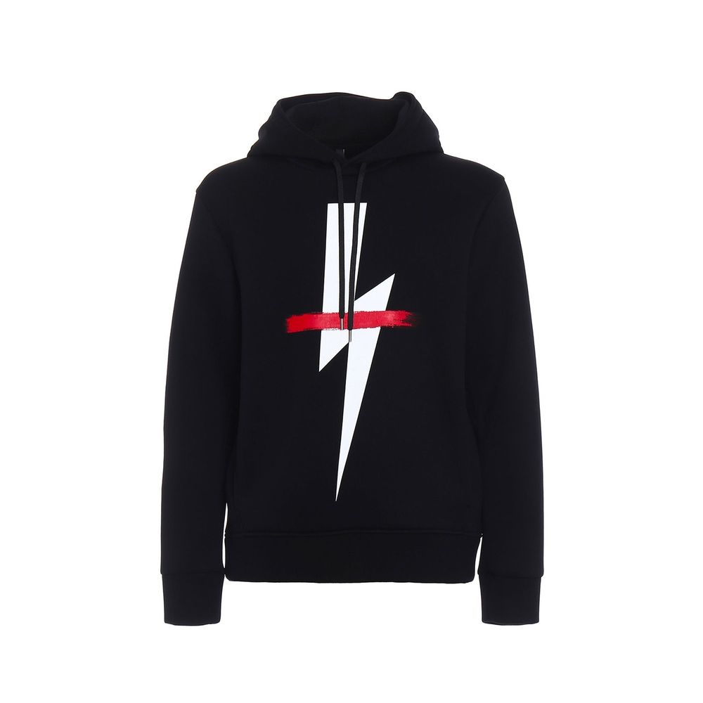Black Cotton Sweatshirt