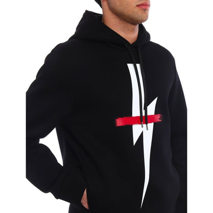 Black Cotton Sweatshirt