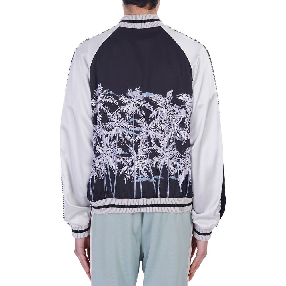 Black Polyester Bomber