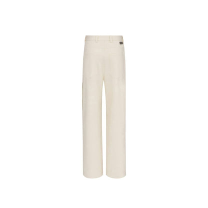White Cashmere Chino Pants