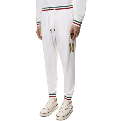 White Cotton Joggers (Workout Pants)