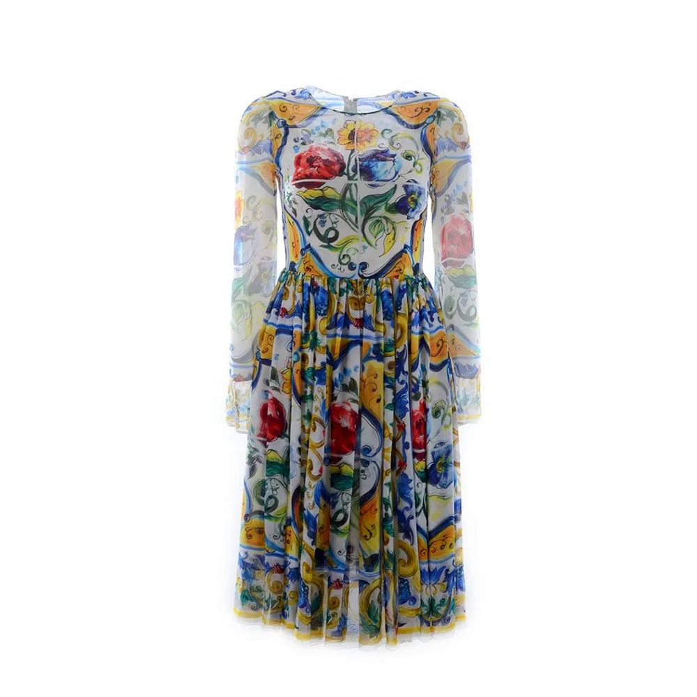 White Silk Casual Dress