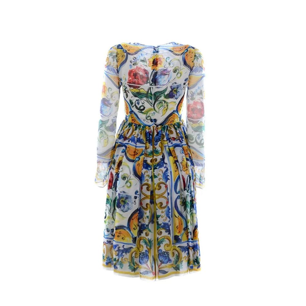 White Silk Casual Dress