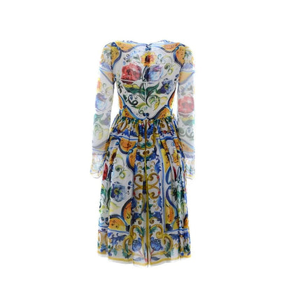 White Silk Casual Dress