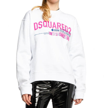 White Cotton Sweatshirt