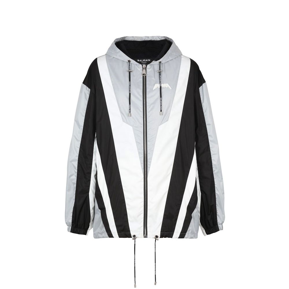 Black Polyester Shell Jacket