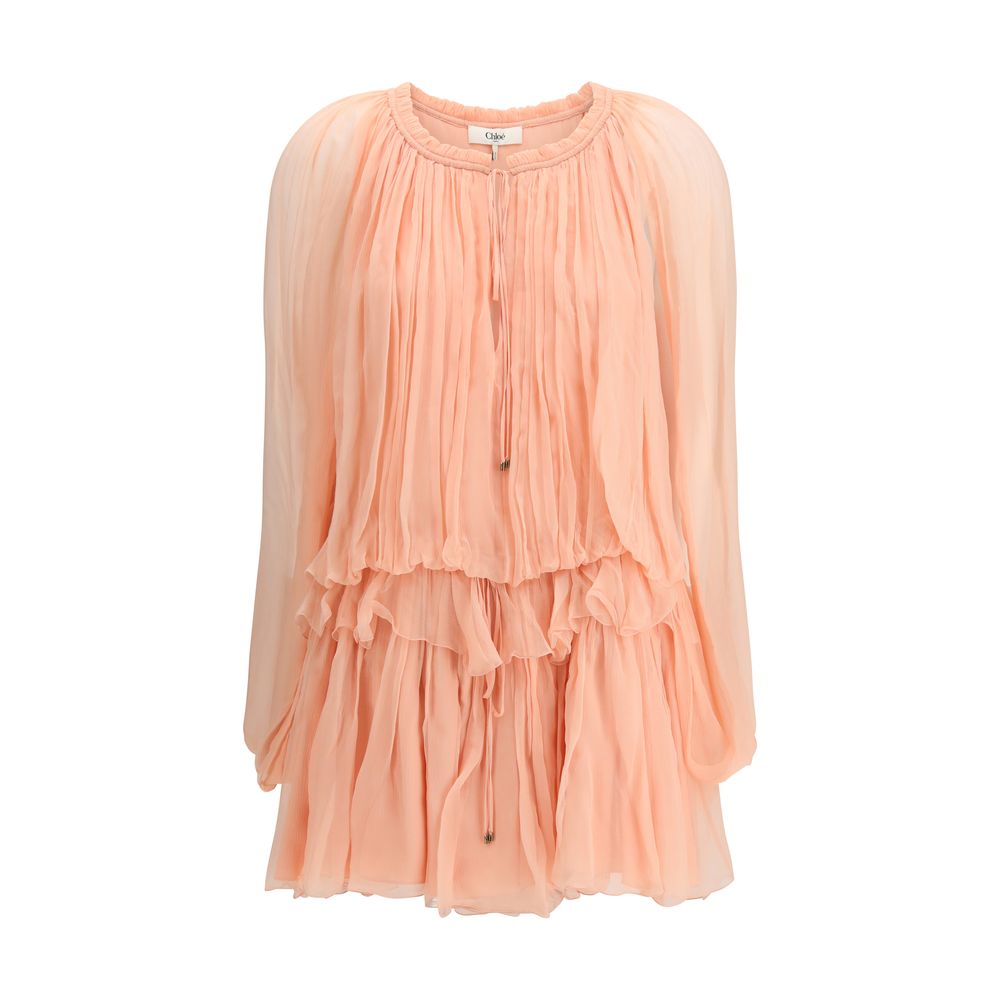 Multicolor Silk Casual Dress