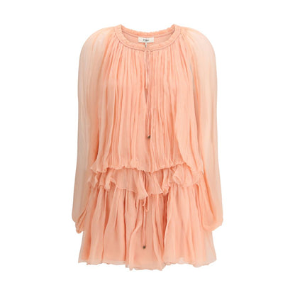 Multicolor Silk Casual Dress