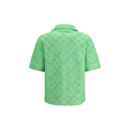 Bicolor Cotton Shortsleeve Shirt