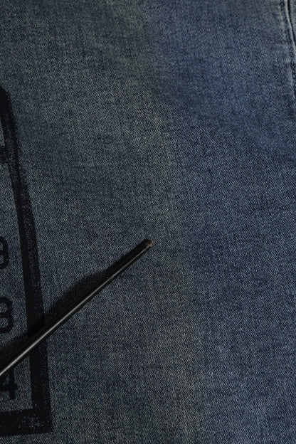 Blue Cotton Logo Hooded Sweatshirt  Sweater