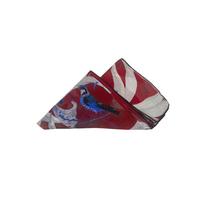 Red Silk Women Scarf