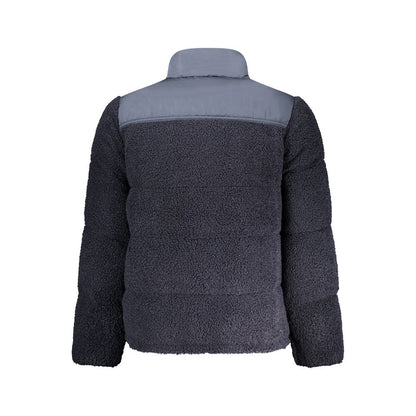 Blue Polyester Men's Jacket