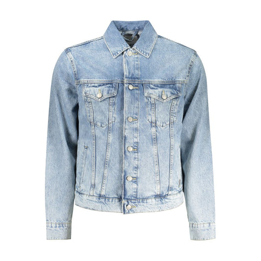 Azzurro Cotton Men Jacket