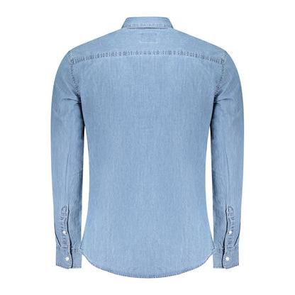 Azzurro Cotton Men Shirt