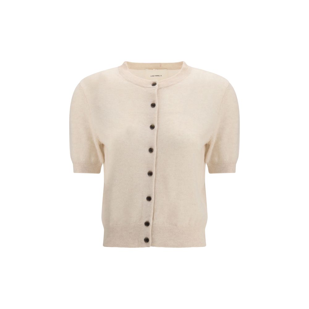 Beige Cashmere Cardigan
