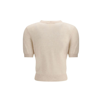 Beige Cashmere Cardigan