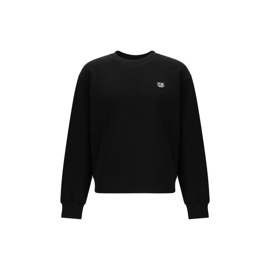 Black Cotton Sweatshirt