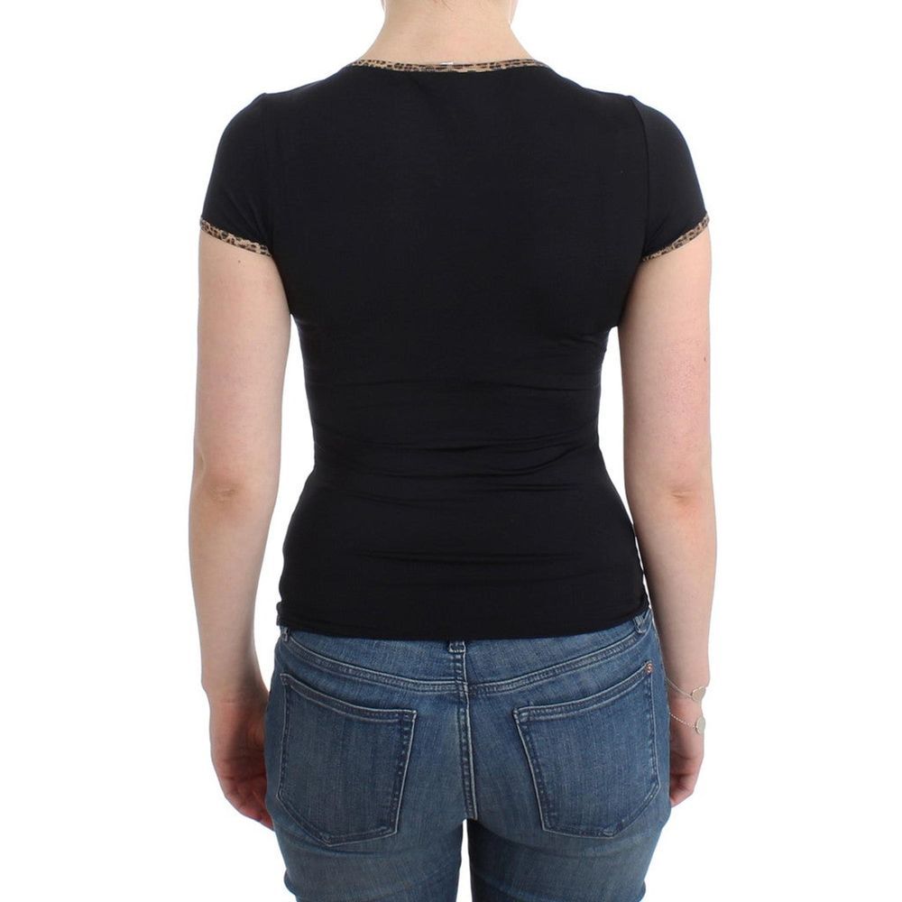 Black Elastane Top