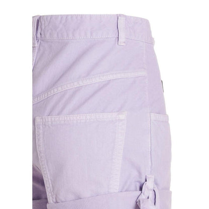 Purple Cotton Shorts