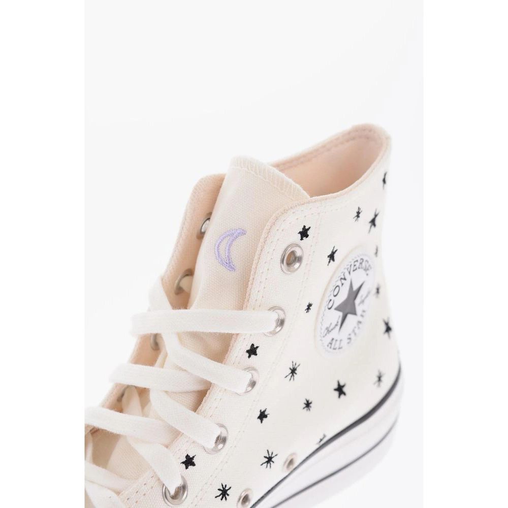 Black And White Canvas High Top Sneakers