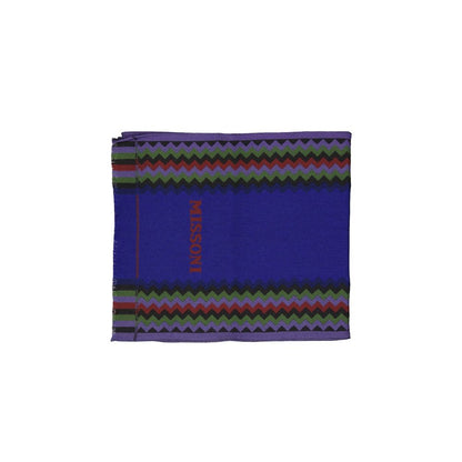 Blue Wool Scarf